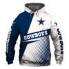 Dallas Cowboys Zip Hoodie 3D