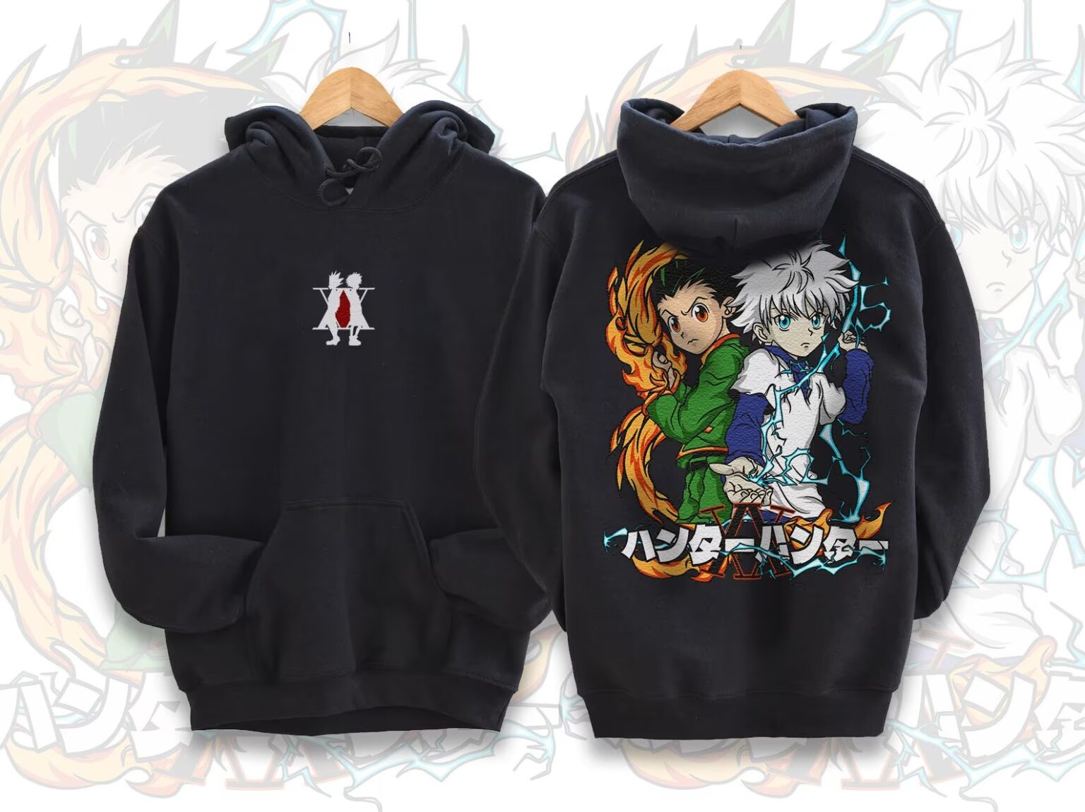 Hunter X Hunter 1G Zip Hoodie 3D 1 Hunter X Hunter 1G Zip Hoodie 3D
