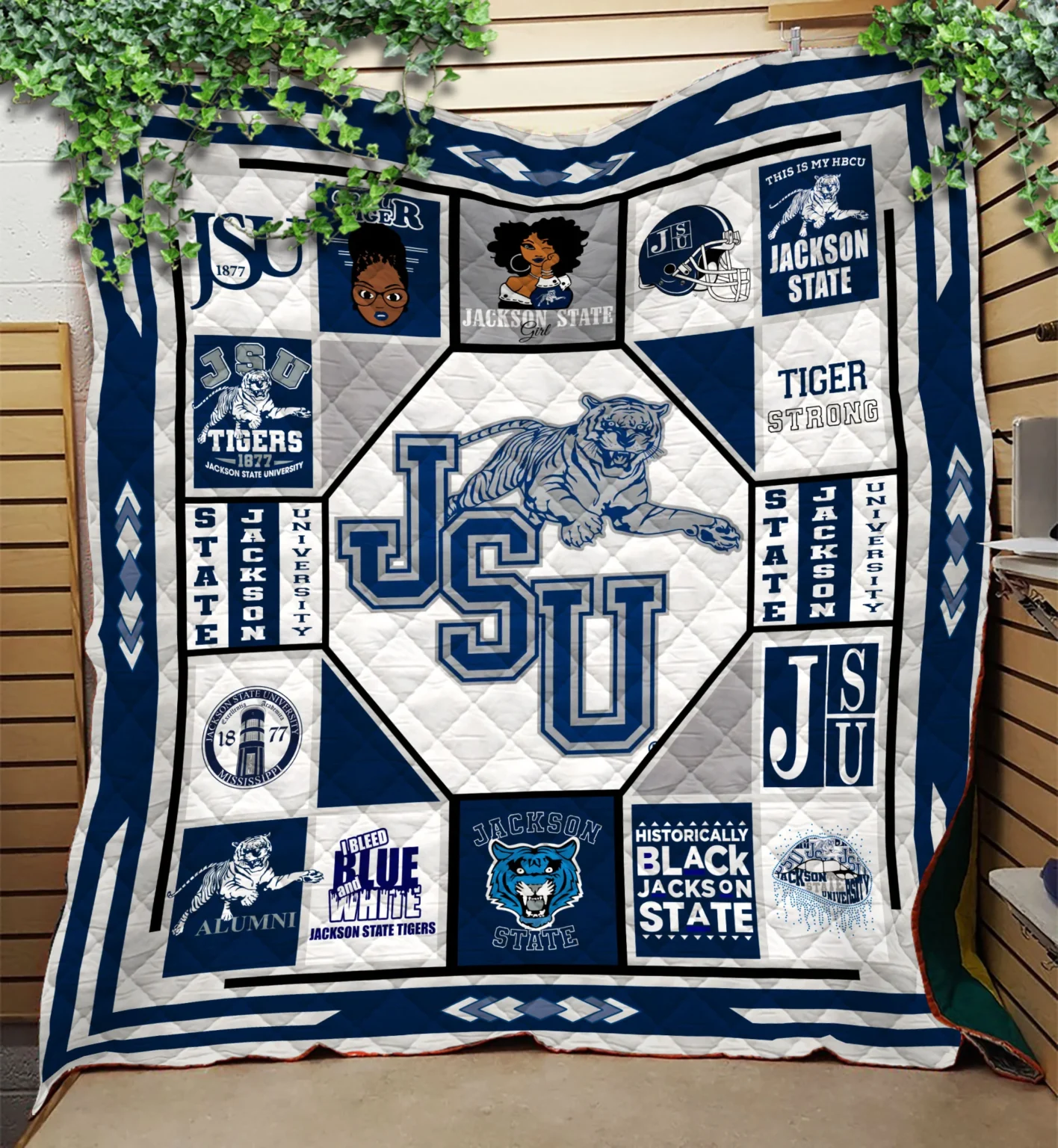 Jackson State Tigers 1 Quilt 1 Jackson State Tigers 1 Quilt