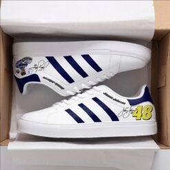 Jimmie Johnson Blue Stan Smith Shoes