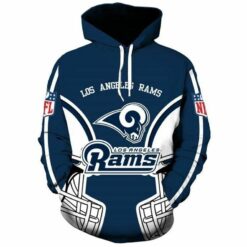 Los Angeles Rams Zip Hoodie 3D