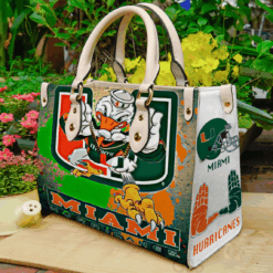 Miami Hurricanes Lover 1 Leather Handbag