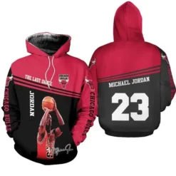 Michael Jordan Zip Hoodie 3D