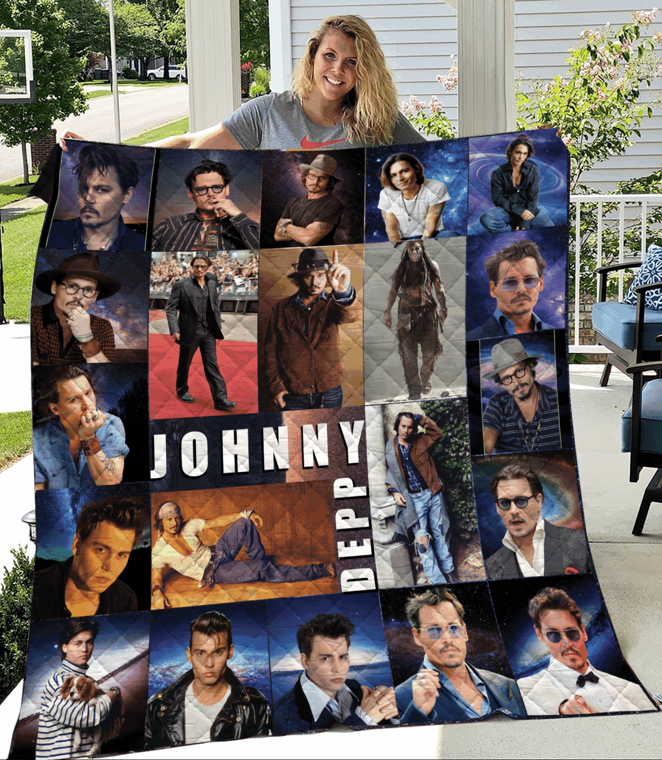 Johnny Depp Love 1A Quilt 1 Johnny Depp Love 1A Quilt