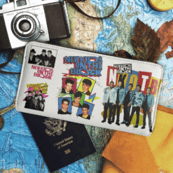 New Kids Nkotb Leather Zip Organizer Wallet