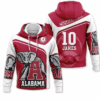 Alabama Crimson Tide 1 Zip Hoodie 3D