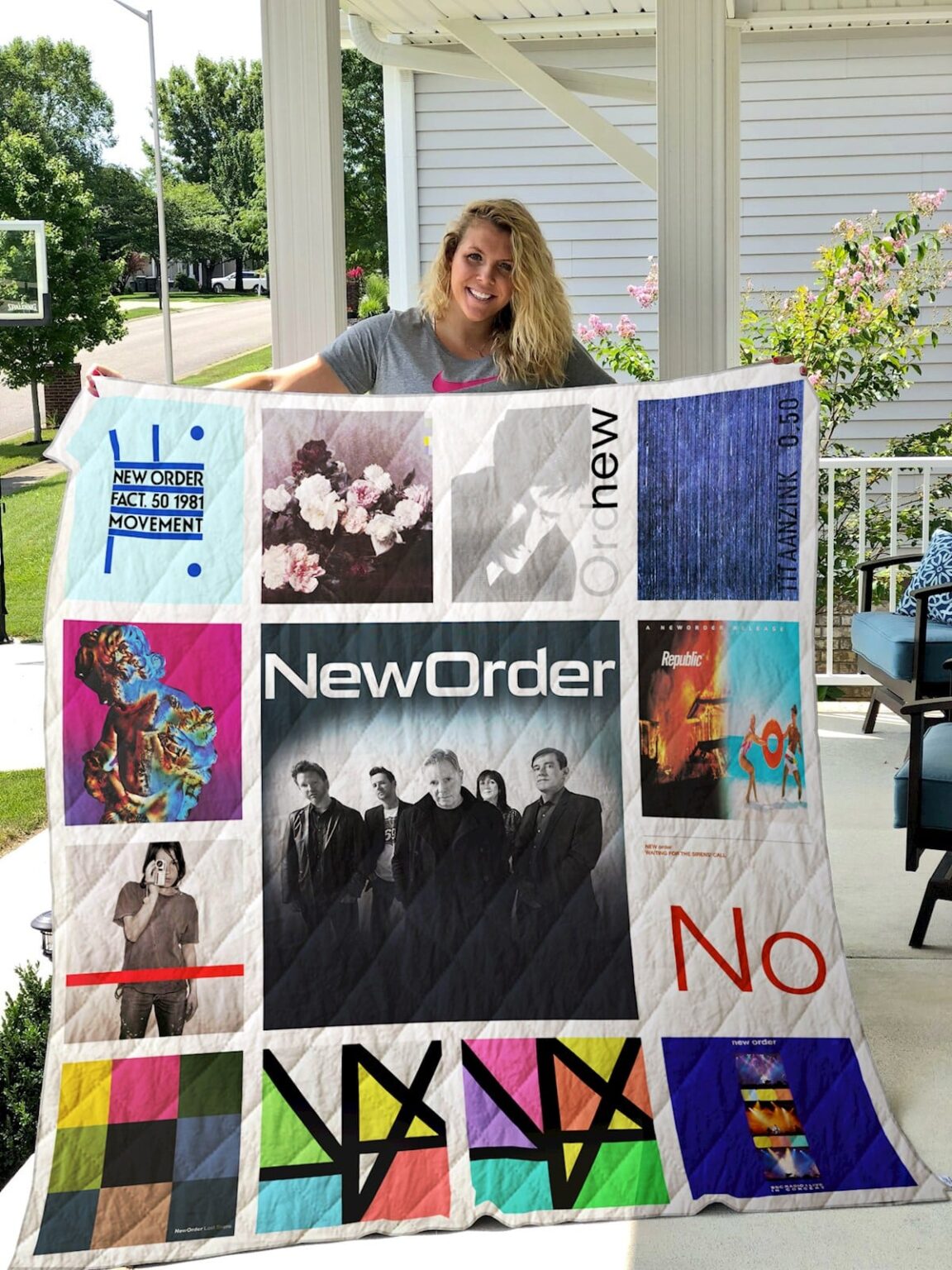 New Order Band Quilt 1 New Order Band Quilt