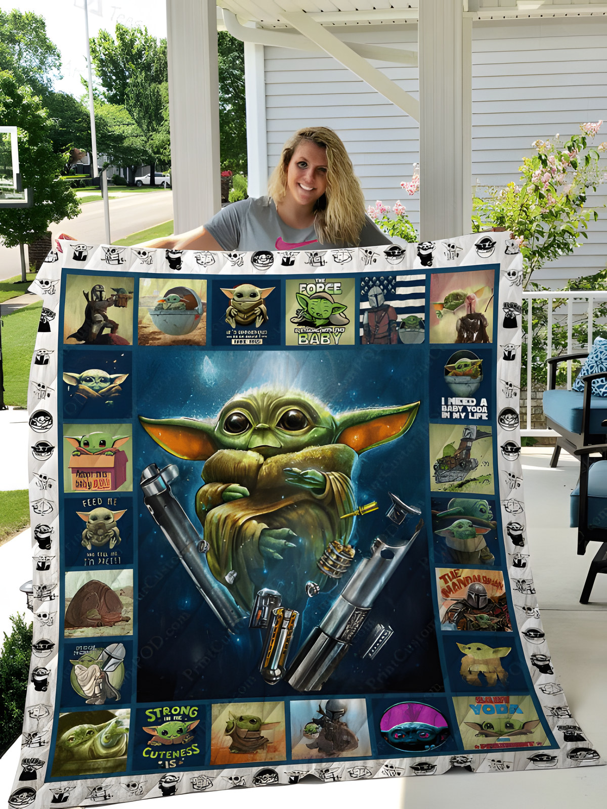 Baby Yoda Lover Quilt