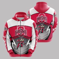 The Ohio State Buckeyes Zip Hoodie 3D