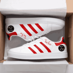 Pink Floyd Red Stan Smith Shoes