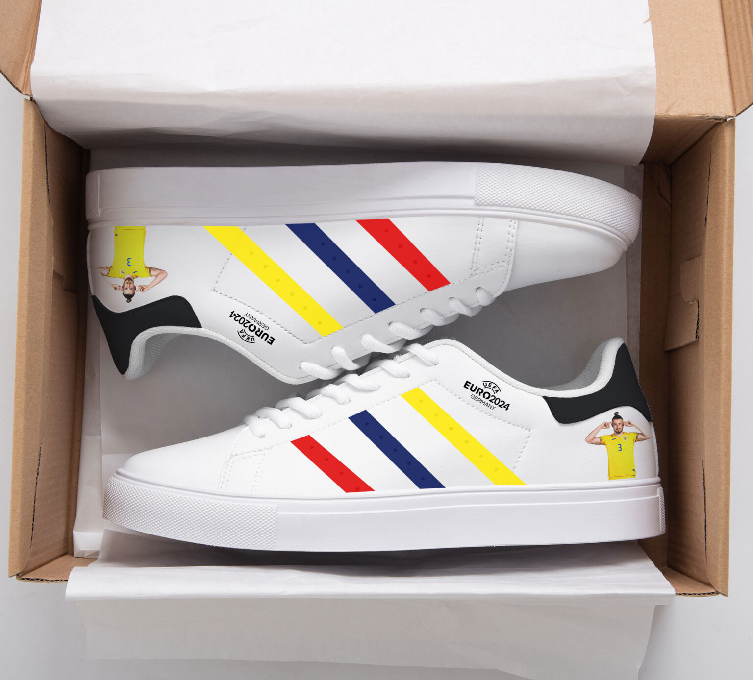 Radu Dragusin Uefa Euro 2024 Stan Smith Shoes 1 Radu Dragusin Uefa Euro 2024 Stan Smith Shoes