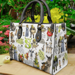 Shrek Black Leather Handbag