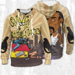 Snoop Dogg Zip Hoodie 3D