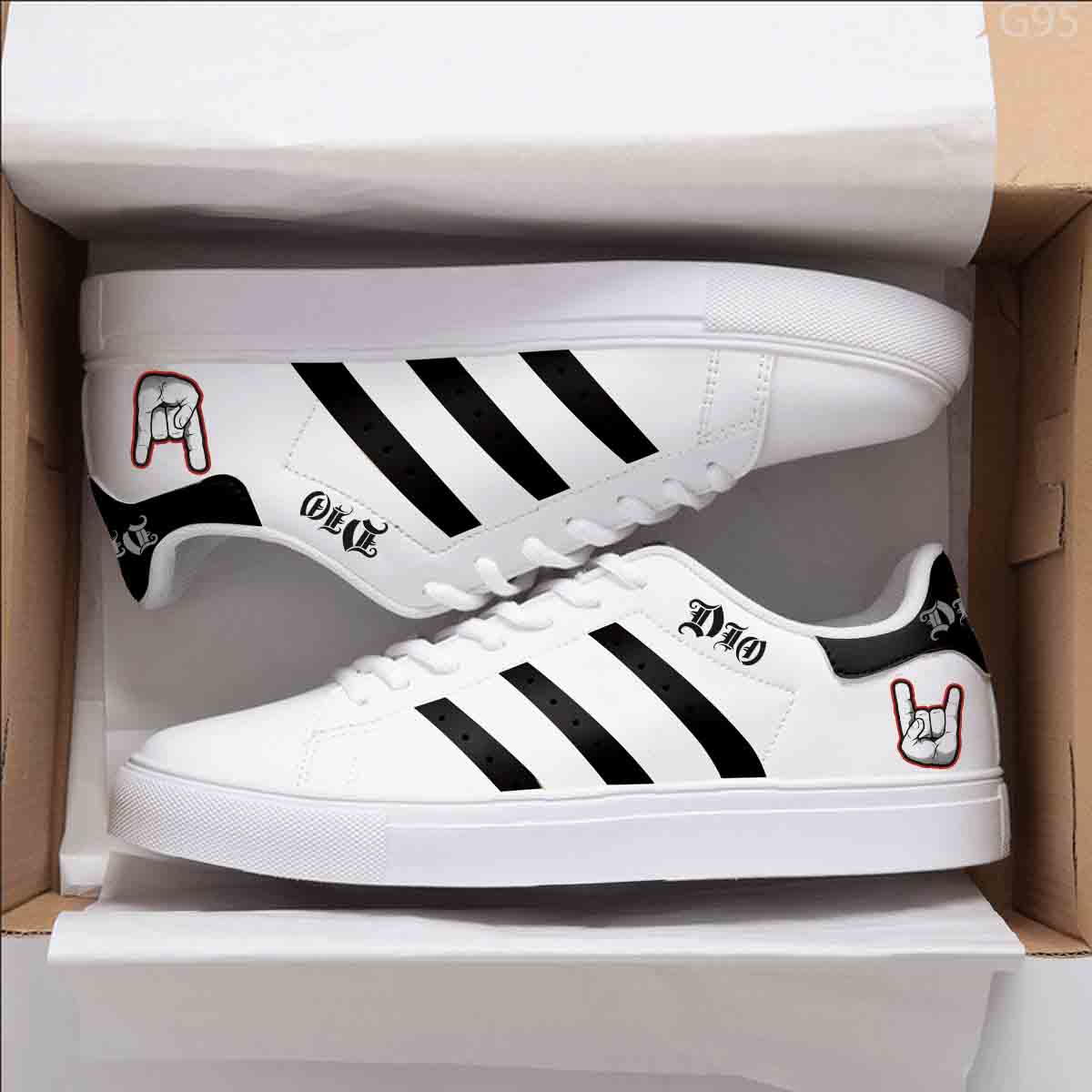 Ronnie James Dio Stan Smith Shoes 1 Ronnie James Dio Stan Smith Shoes