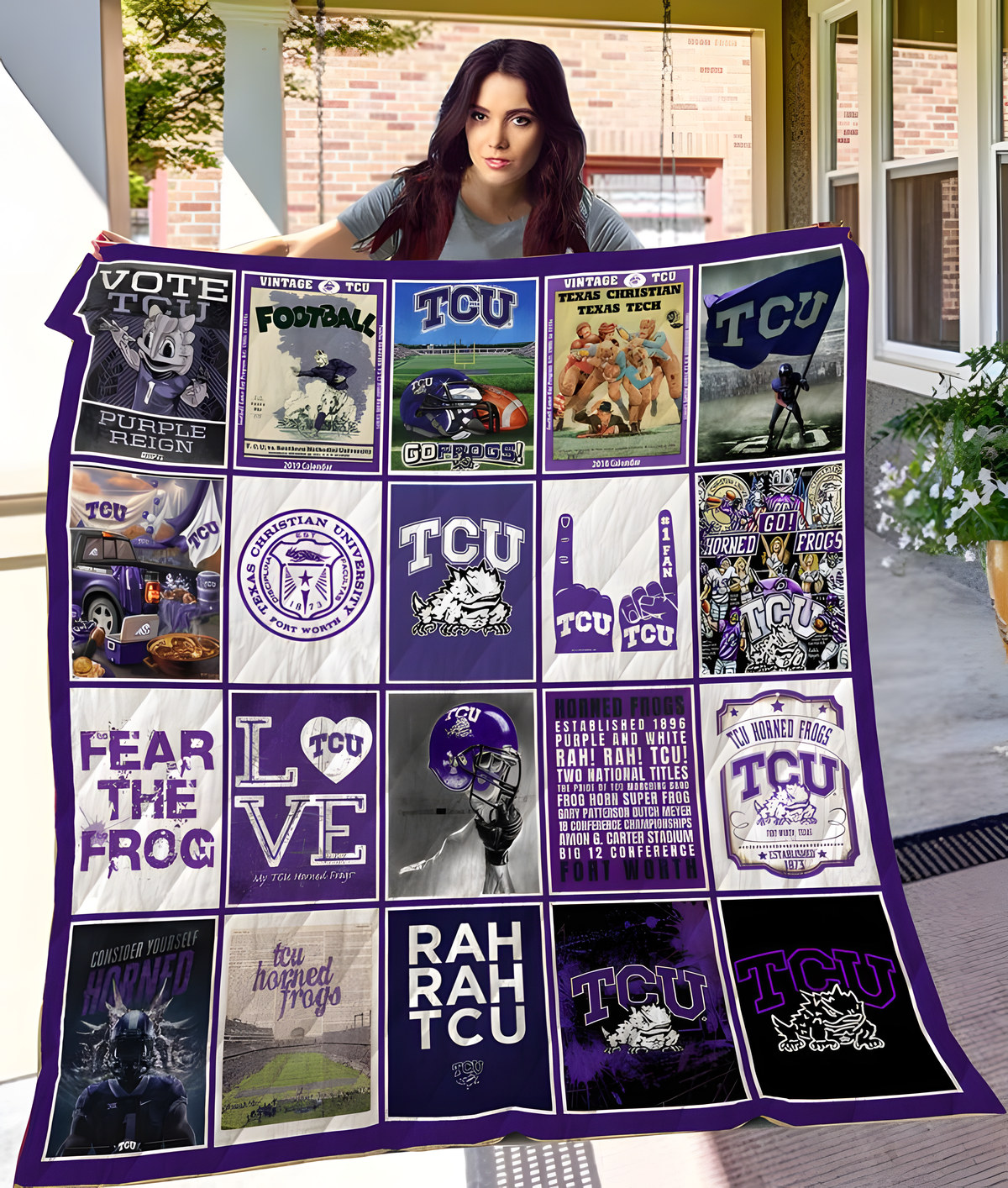 Tcu Horned Frogs Lover Quilt