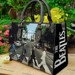 The Beatles 2 Lover Leather Handbag