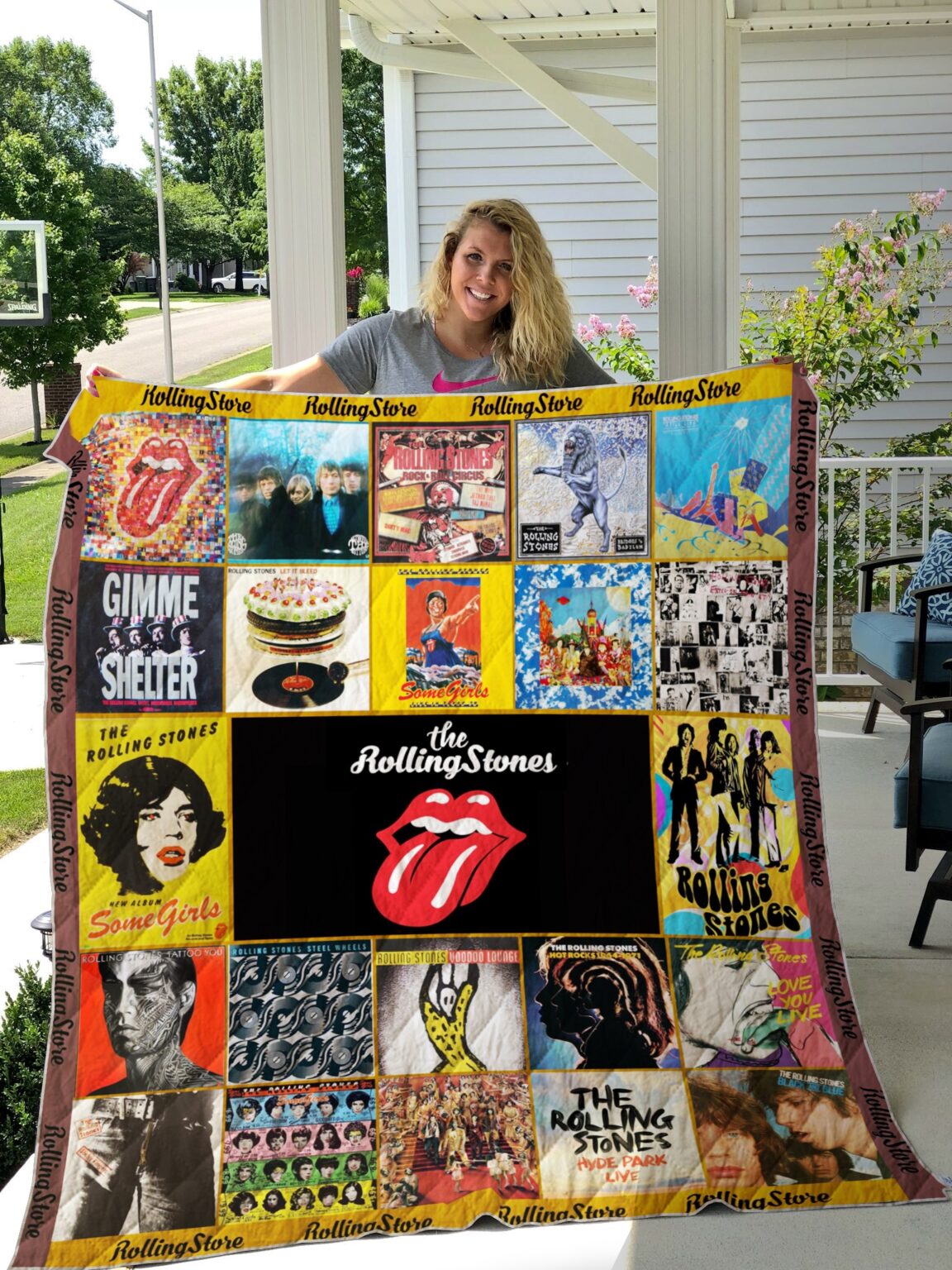 The Rolling Stones Band Quilt 1 The Rolling Stones Band Quilt