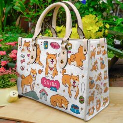 Shiba Inu Leather Handbag