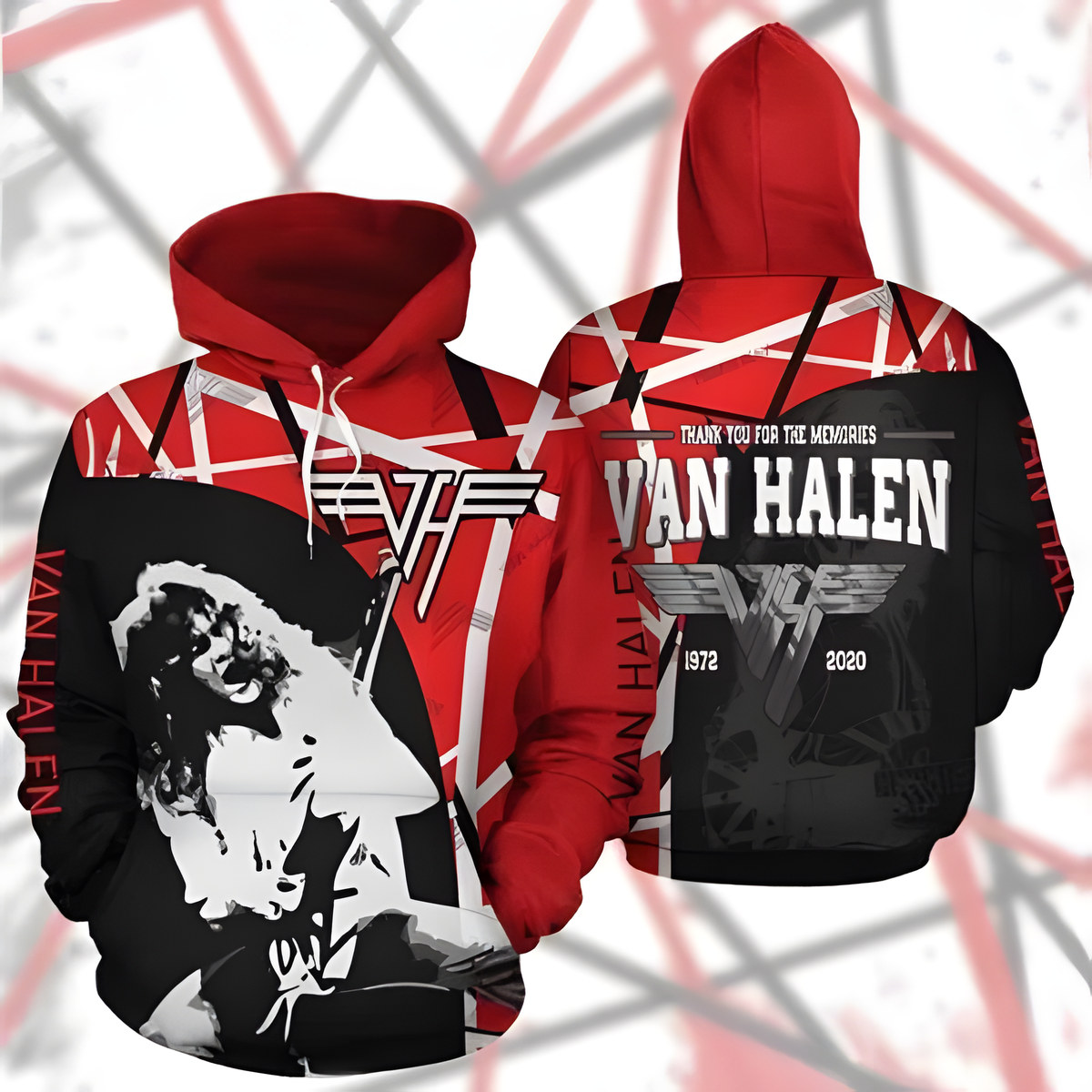 Van Halen Zip Hoodie 3D