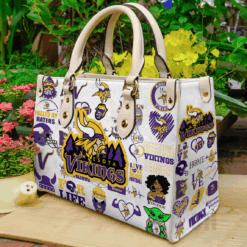 Minnesota Vikings Leather Handbag