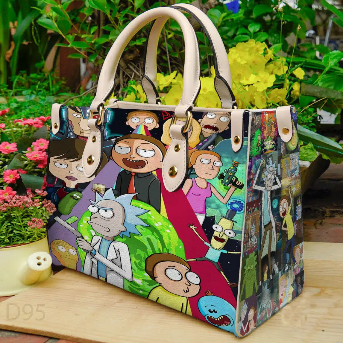 Rick And Morty Leather Handbag 1 Rick And Morty Leather Handbag