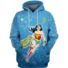 Wonder Woman Zip Hoodie 3D
