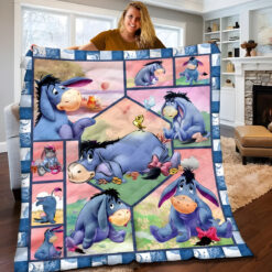 Eeyore Cute Love 1 Quilt