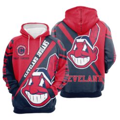 Cleveland Indians Zip Hoodie 3D