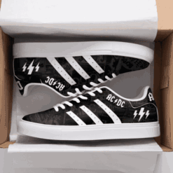 Acdc Black Stan Smith Shoes