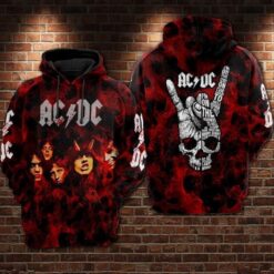 Acdc Band Zip Hoodie 3D