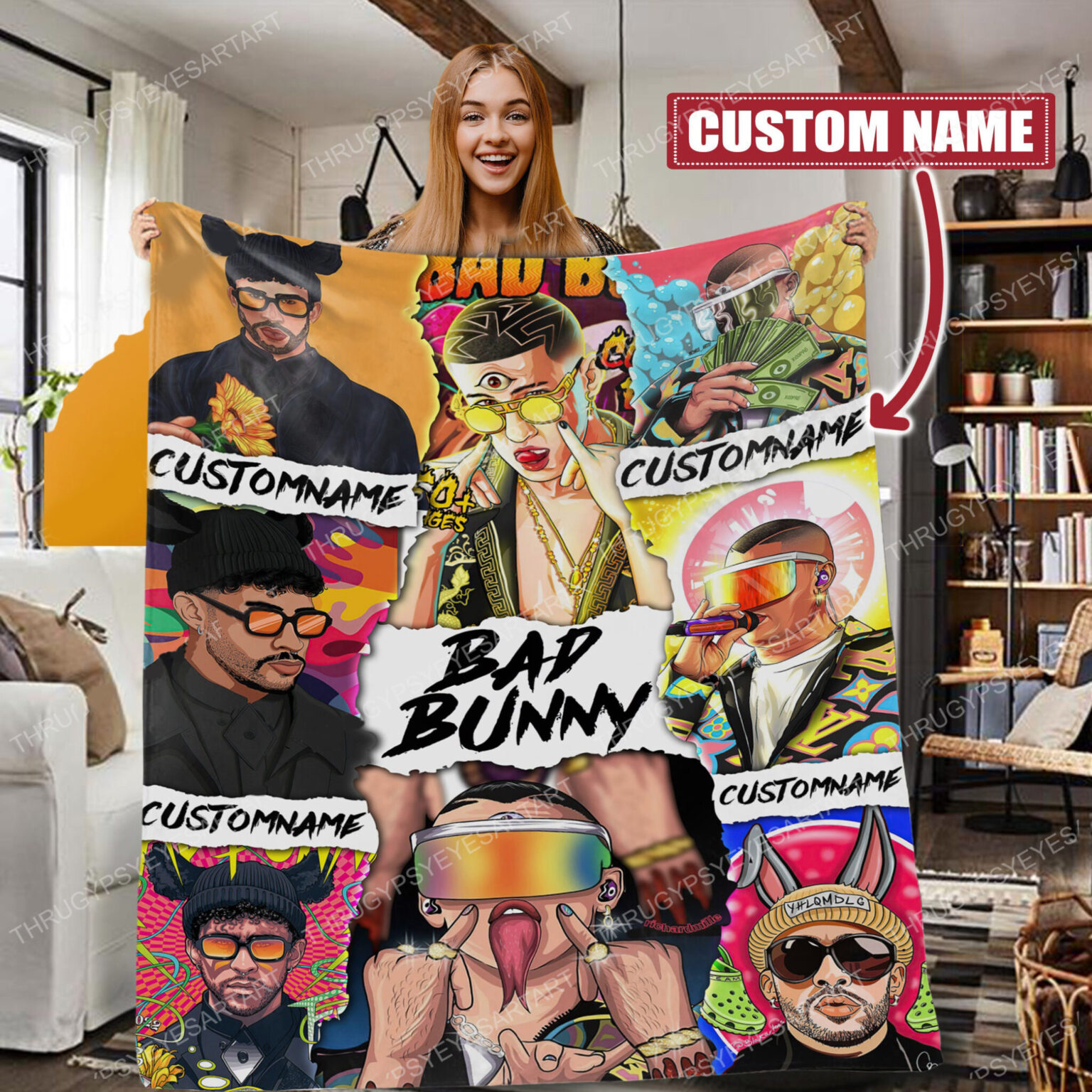 Bad Bunny Quilt 1 Bad Bunny Quilt