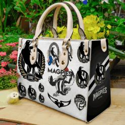 Collingwood Magpies Leather Handbag