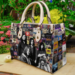 Deep Purple Lover Leather Handbag
