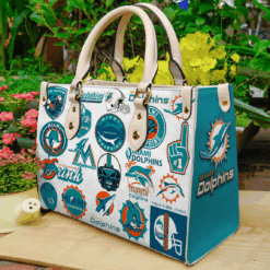 Miami Dolphins Lover Leather Handbag