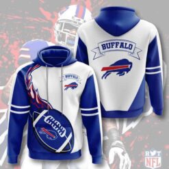 Buffalo Bills Zip Hoodie 3D
