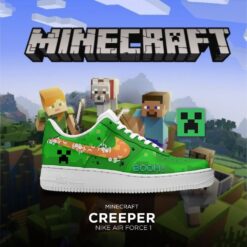 Minecraft Creeper Air Force Shoes