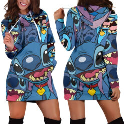 Stitch Love 2 Hoodie Dress 3D