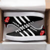 The Rolling Stones Black Stan Smith Shoes