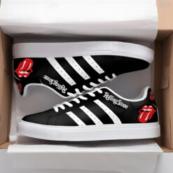 The Rolling Stones Black Stan Smith Shoes
