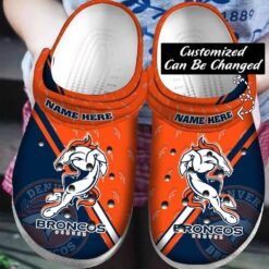 Denver Broncos 2 Soft Clogs