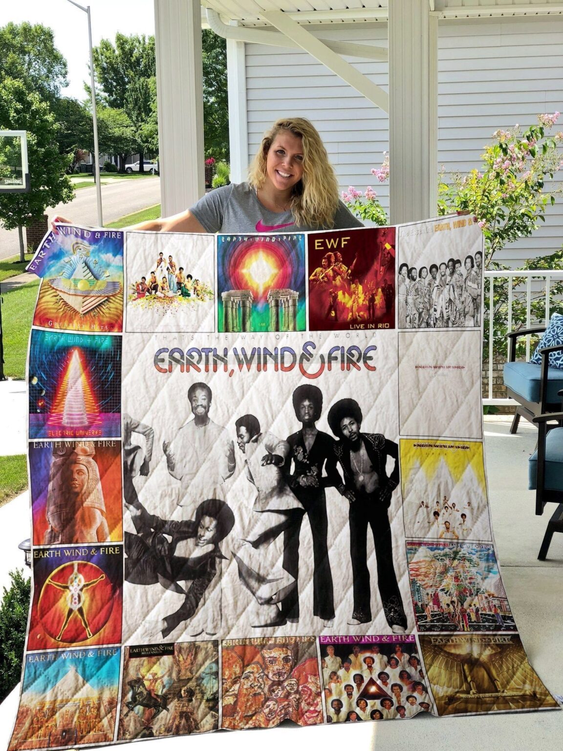 Earth, Wind & Fire Quilt 1 Earth