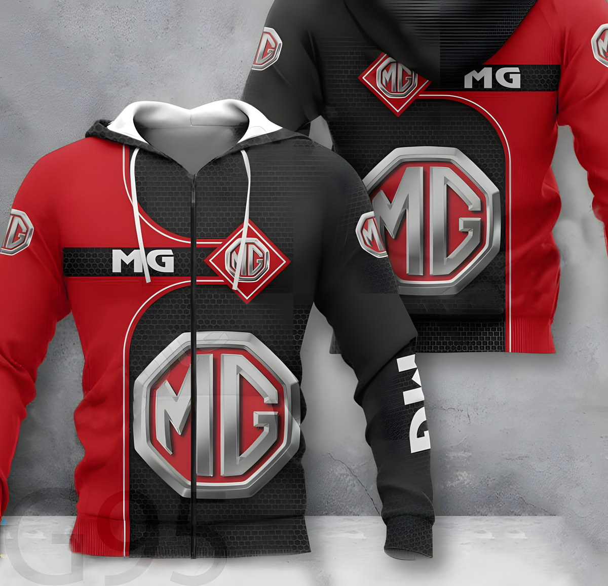 Mg Car Best New Zip Hoodie 1