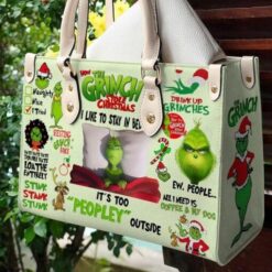 The Grinch Lover Leather Handbag