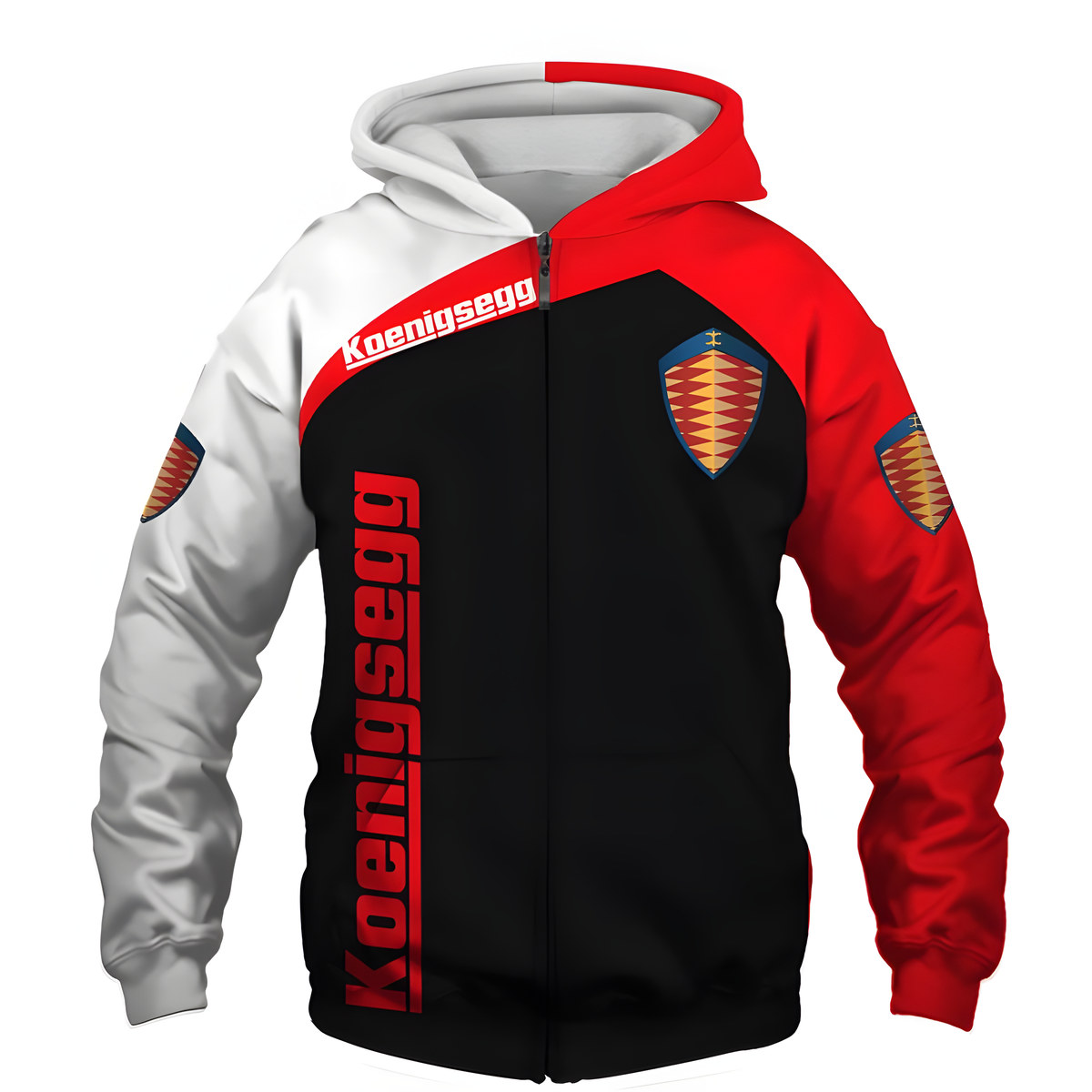 Koenigsegg 1 Zip Hoodie 3D