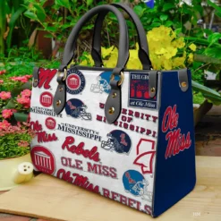 Ole Miss Rebels Leather Handbag