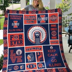 Illinois Fighting Illini 2 Quilt