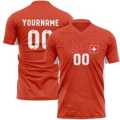 Alternative view of Switzerland Custom Name Soccer Jersey Shirt and Stan Shoes