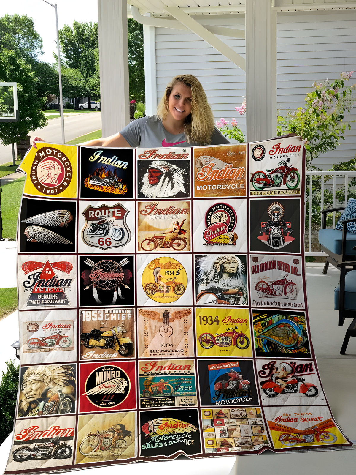 Indian Motorcycles Quilt