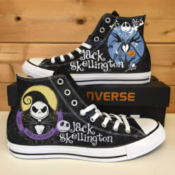 Jack Skellington High Top Shoes 1