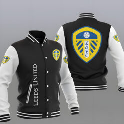 Leeds United Baseball Jacket